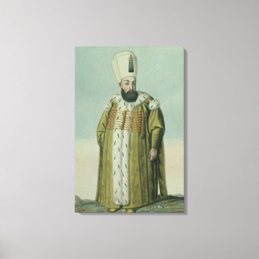 Amurath (Murad) III (1546-95) Sultan 1574-95, van Canvas Afdruk (Voorkant)