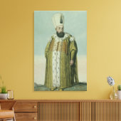 Amurath (Murad) III (1546-95) Sultan 1574-95, van Canvas Afdruk (Insitu (Woonkamer))