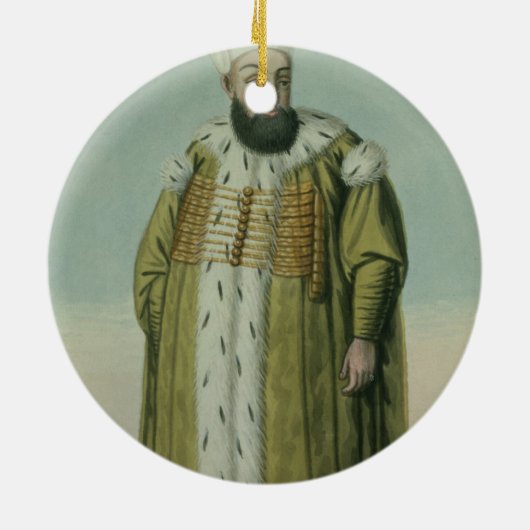 Amurath (Murad) III (1546-95) Sultan 1574-95, van Keramisch Ornament (Achterkant)