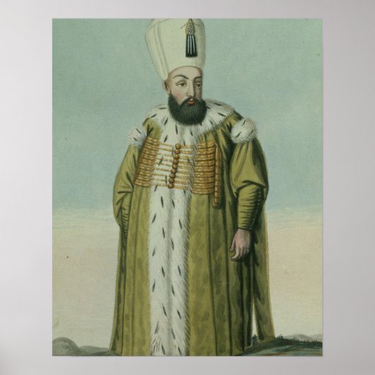 Amurath (Murad) III (1546-95) Sultan 1574-95, van Poster (Voorkant)
