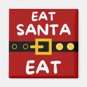 Amusant eet Santa Eat Magnet
