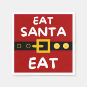 Amusant eet Santa Eat Servet (Voorkant)