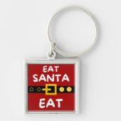 Amusant eet Santa Eat Sleutelhanger (Voorkant)