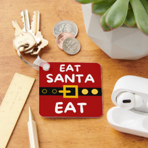 Amusant eet Santa Eat Sleutelhanger