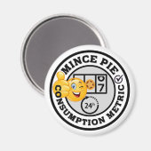 Amusant gehakt taart verbruik metrische magneet (Voorkant / Achterkant)