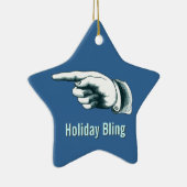 Amusant kerstboomOrnament Keramisch Ornament (Rechts)