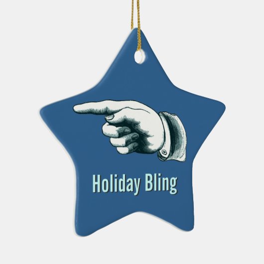 Amusant kerstboomOrnament Keramisch Ornament (Rechts)