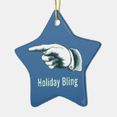 Amusant kerstboomOrnament Keramisch Ornament (Links)