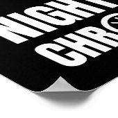 Amusant Night Owl Chronotype Poster (Hoek)