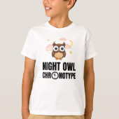 Amusant Night Owl Chronotype T-shirt (Voorkant)
