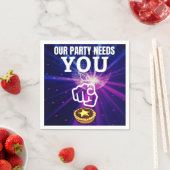 Amusant onze partij heeft u nodig - gehakt taarten servet (Insitu)