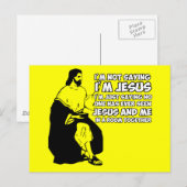 Amusante atheïst briefkaart (Voorkant / Achterkant)
