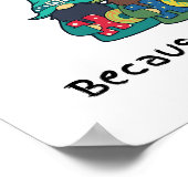 Amusante Fat Mince Pie Joke Poster (Hoek)