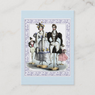 Amusante  Franse Mode Dolls Visitekaartje