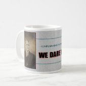 AMUSANTE 'KLAGEN OVER ONZE KOFFIE' MOK (Voorkant links)