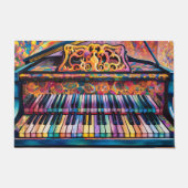 Amusante kleurrijke piano sleutels ontwerp deurmat (Voorkant)