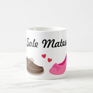 Amusante zielsverwanten Sole Mates Pun Humor Koffiemok