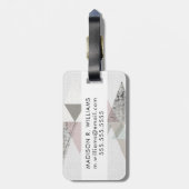 Amuse II | Geometrische moderne Bagagelabel (Achterkant verticaal)