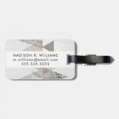 Amuse II | Geometrische moderne Bagagelabel (Achterkant horizontaal)