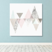 Amuse II | Geometrische moderne Canvas Afdruk (Insitu (Houten vloer))