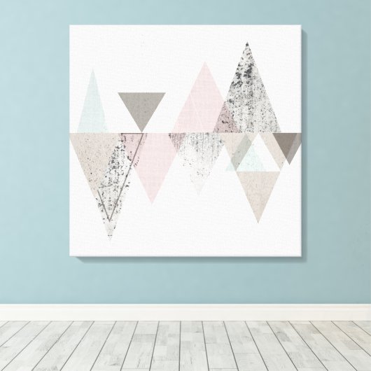 Amuse II | Geometrische moderne Canvas Afdruk (Insitu (Houten vloer))