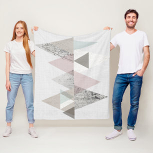 Amuse II Geometrische moderne Fleece Deken