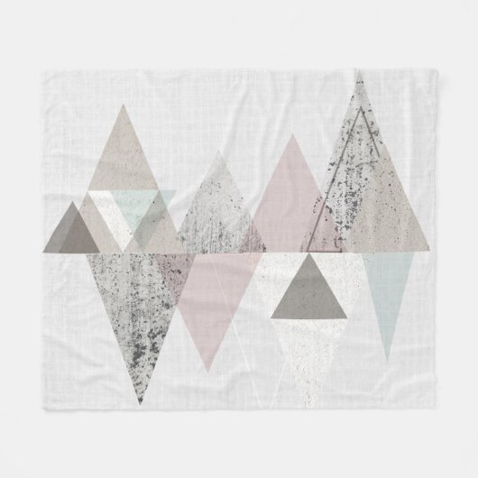 Amuse II | Geometrische moderne Fleece Deken (Voorkant (Horizontaal))