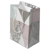 Amuse II | Geometrische moderne Medium Cadeauzakje (Achterkant Gekanteld)