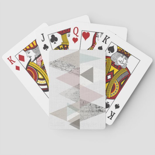 Amuse II | Geometrische moderne Pokerkaarten (Achterkant)