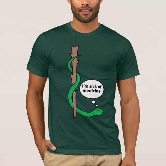 Amuselijk personeel van Asclepius T-shirt (Voorkant)