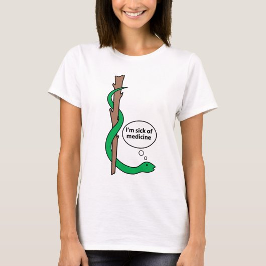 Amuselijk personeel van Asclepius T-shirt (Voorkant)