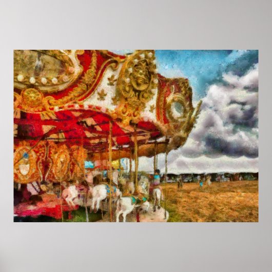 Amusement - De Merry-go-round Poster (Voorkant)