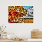 Amusement - De Merry-go-round Poster (Keuken)