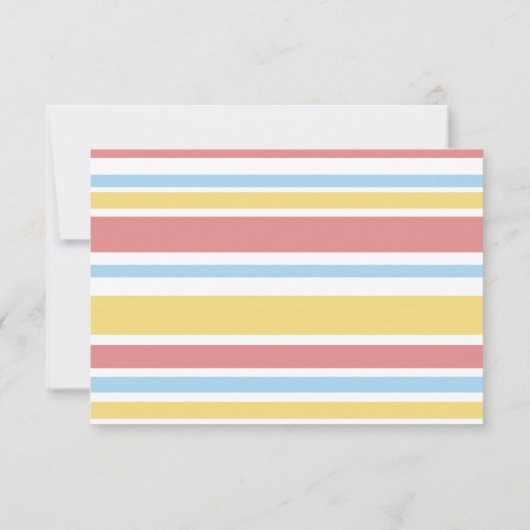 Amusement Park Birthday Party Invitation Kaart (Achterkant)