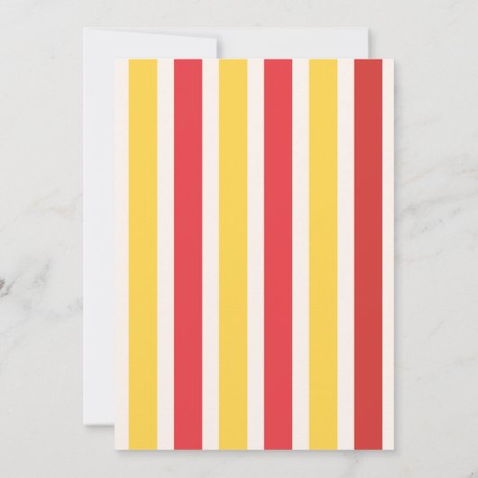 Amusement Park Birthday Party Kaart (Achterkant)