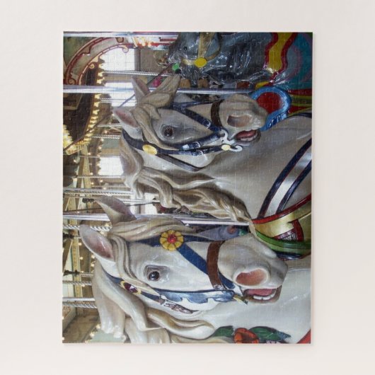 Amusement Park Carousel Horses Legpuzzel (Verticaal)