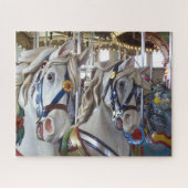 Amusement Park Carousel Horses Legpuzzel (Horizontaal)