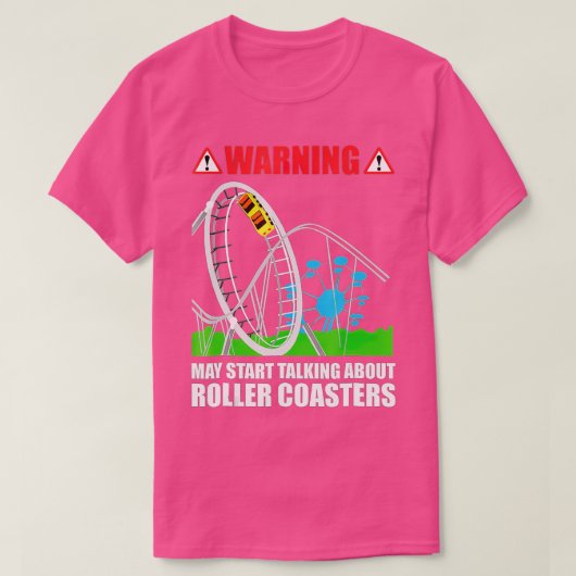 Amusement Park Family Vacation Roller Onderzetter  T-shirt (Design voorkant)