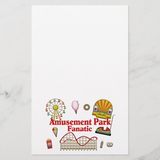 Amusement Park Fantasiatisch Briefpapier (Voorkant)