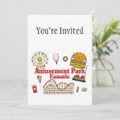 Amusement Park Fantasiatisch Kaart (Staand voorkant)