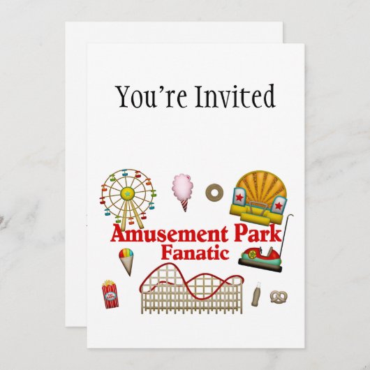 Amusement Park Fantasiatisch Kaart (Voorkant / Achterkant)