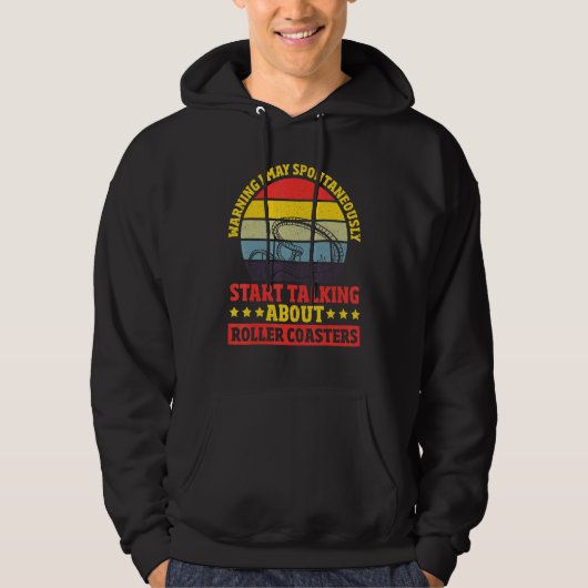 Amusement Park Fun - Theme Park Thrill Seeker Roll Hoodie (Voorkant)