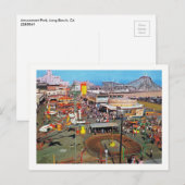 Amusement Park, Long Beach, Californië,  Briefkaart (Voorkant / Achterkant)