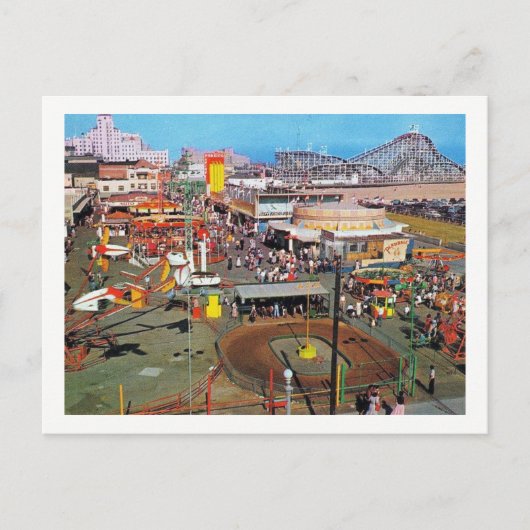 Amusement Park, Long Beach, Californië,  Briefkaart (Voorkant)
