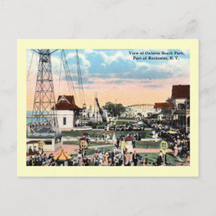 Amusement Park, Rochester, Vintage van New York Briefkaart