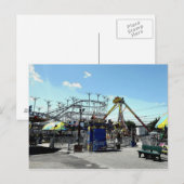 Amusement Park Roller Onderzetter Old Orchard Beac Briefkaart (Voorkant / Achterkant)