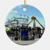 Amusement Park Roller Onderzetter Old Orchard Beac Keramisch Ornament (Voorkant)