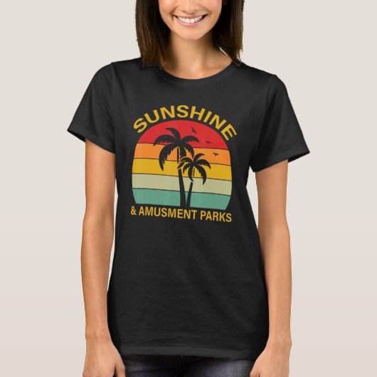 Amusement Park  Sunshine and Amusement Parks T-shirt (Voorkant)