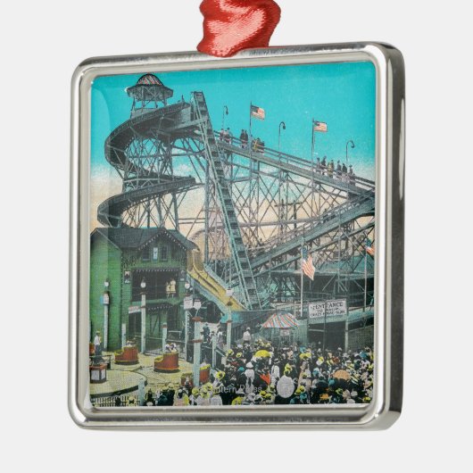 Amusement Rides at the Pike, Long Beach Metalen Ornament (Links)