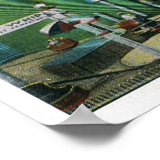 Amusement Rides at the Pike, Long Beach Poster (Hoek)